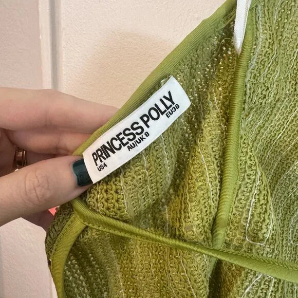 September Sunsets Halter Top Green | US 4 - Picture 6 of 6